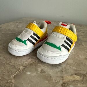 adidas x Lego Forum 360 Toddler/Baby Size 4k White Equipment Yellow Shoes Q4615